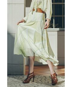 PINKY & DIANNE / ピンキーアンドダイアン スカート | ◆トライアングルボーダープリントスカート