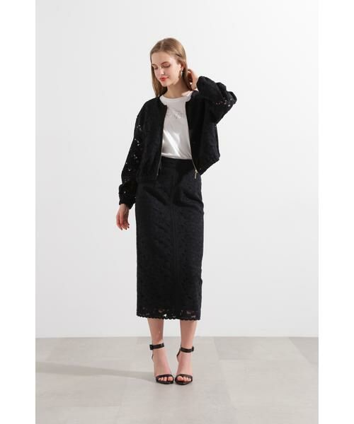 PINKY & DIANNE / ピンキーアンドダイアン スカート | ◆レースタイトスカート | 詳細2