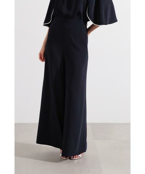 PINKY & DIANNE / ピンキーアンドダイアン パンツ | ◆サテンフレアーパンツ(ネイビー)