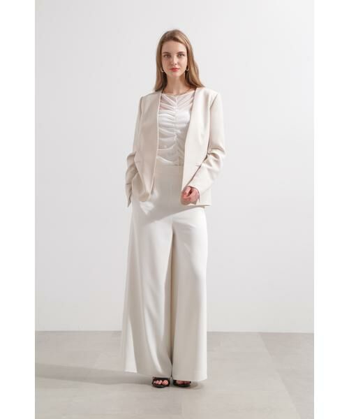 PINKY & DIANNE / ピンキーアンドダイアン パンツ | ◆サテンフレアーパンツ | 詳細9