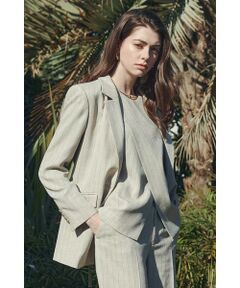 PINKY & DIANNE / ピンキーアンドダイアン テーラードジャケット | ◆ストライプジャケット