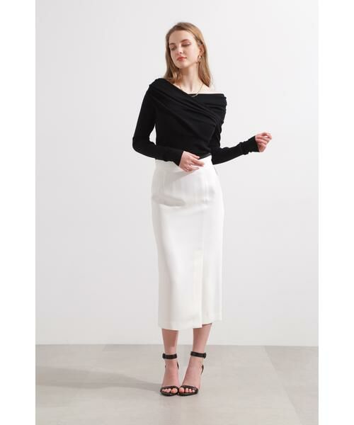 PINKY & DIANNE / ピンキーアンドダイアン ニット・セーター | ◆タックネックニットプルオーバー | 詳細3