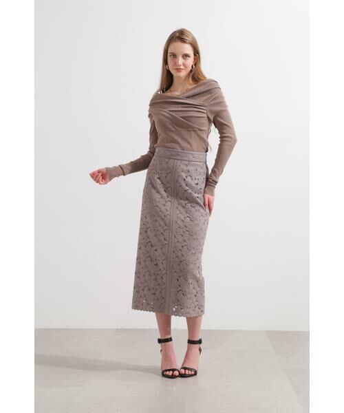 PINKY & DIANNE / ピンキーアンドダイアン ニット・セーター | ◆タックネックニットプルオーバー | 詳細7