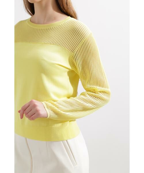 PINKY & DIANNE / ピンキーアンドダイアン ニット・セーター | ◆シアーコンビニットプルオーバー | 詳細6