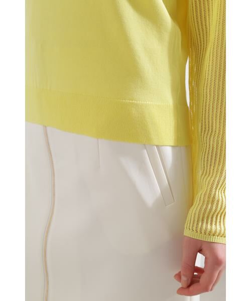 PINKY & DIANNE / ピンキーアンドダイアン ニット・セーター | ◆シアーコンビニットプルオーバー | 詳細7