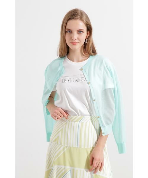 PINKY & DIANNE / ピンキーアンドダイアン カーディガン・ボレロ | ◆シアーニットカーディガン | 詳細3