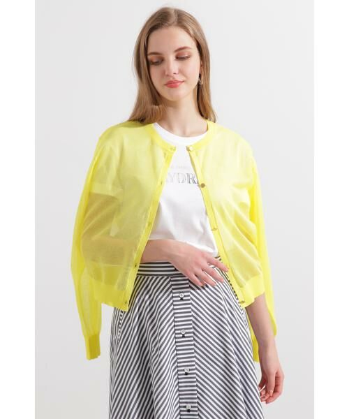 PINKY & DIANNE / ピンキーアンドダイアン カーディガン・ボレロ | ◆シアーニットカーディガン | 詳細7