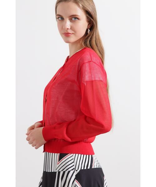 PINKY & DIANNE / ピンキーアンドダイアン カーディガン・ボレロ | ◆シアーニットカーディガン | 詳細13