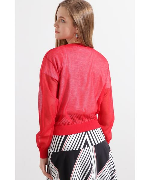 PINKY & DIANNE / ピンキーアンドダイアン カーディガン・ボレロ | ◆シアーニットカーディガン | 詳細14