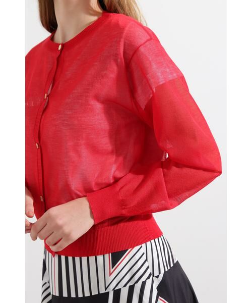 PINKY & DIANNE / ピンキーアンドダイアン カーディガン・ボレロ | ◆シアーニットカーディガン | 詳細16