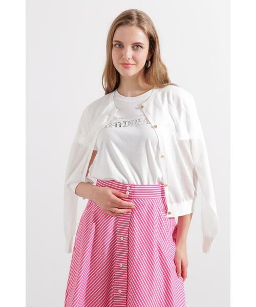 PINKY & DIANNE / ピンキーアンドダイアン カーディガン・ボレロ | ◆シアーニットカーディガン | 詳細20