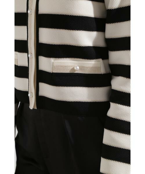 PINKY & DIANNE / ピンキーアンドダイアン カーディガン・ボレロ | ◆ボーダーカーディガン | 詳細16