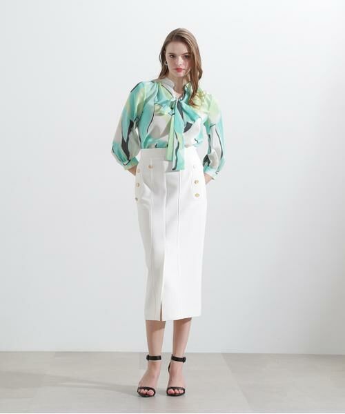 PINKY & DIANNE / ピンキーアンドダイアン シャツ・ブラウス | ◆マルチカラープリントブラウス | 詳細18