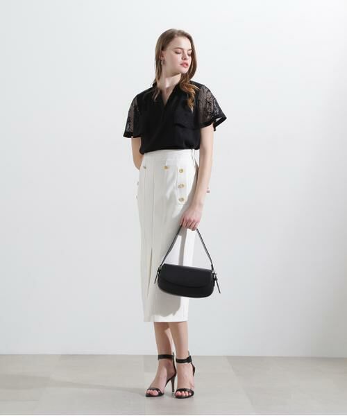 PINKY & DIANNE / ピンキーアンドダイアン シャツ・ブラウス | ◆レースコンビスキッパーブラウス | 詳細17