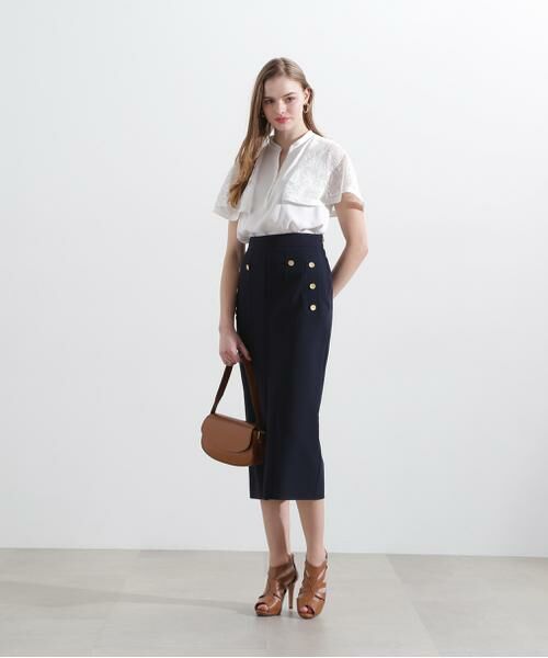 PINKY & DIANNE / ピンキーアンドダイアン スカート | ◆2WAYダブルクロスマリンタイトスカート | 詳細20