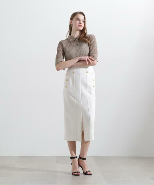 PINKY & DIANNE / ピンキーアンドダイアン スカート | ◆2WAYダブルクロスマリンタイトスカート | 詳細26