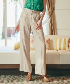 PINKY & DIANNE / ピンキーアンドダイアン パンツ | ◆スリムベルト付きワイドパンツ