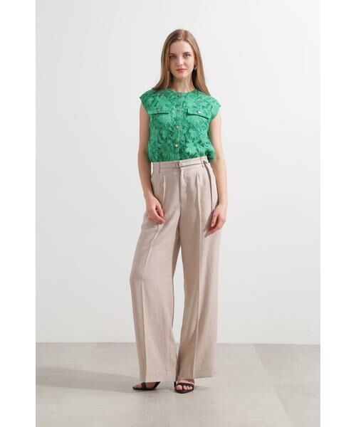 PINKY & DIANNE / ピンキーアンドダイアン パンツ | ◆スリムベルト付きワイドパンツ | 詳細3