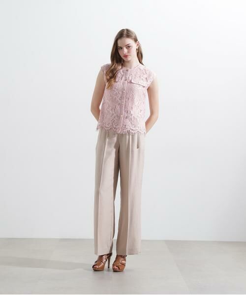 PINKY & DIANNE / ピンキーアンドダイアン パンツ | ◆スリムベルト付きワイドパンツ | 詳細6