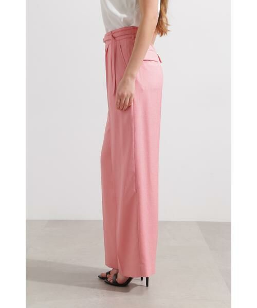 PINKY & DIANNE / ピンキーアンドダイアン パンツ | ◆スリムベルト付きワイドパンツ | 詳細14