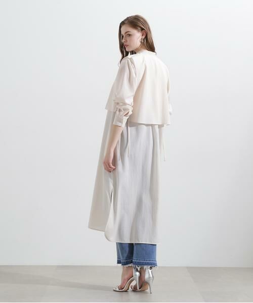 PINKY & DIANNE / ピンキーアンドダイアン ミニ丈・ひざ丈ワンピース | ◆レイヤードシャツワンピース | 詳細13