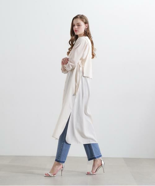 PINKY & DIANNE / ピンキーアンドダイアン ミニ丈・ひざ丈ワンピース | ◆レイヤードシャツワンピース | 詳細14