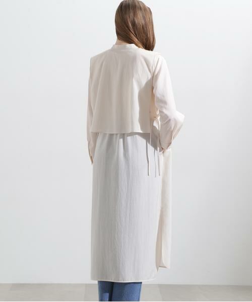 PINKY & DIANNE / ピンキーアンドダイアン ミニ丈・ひざ丈ワンピース | ◆レイヤードシャツワンピース | 詳細17