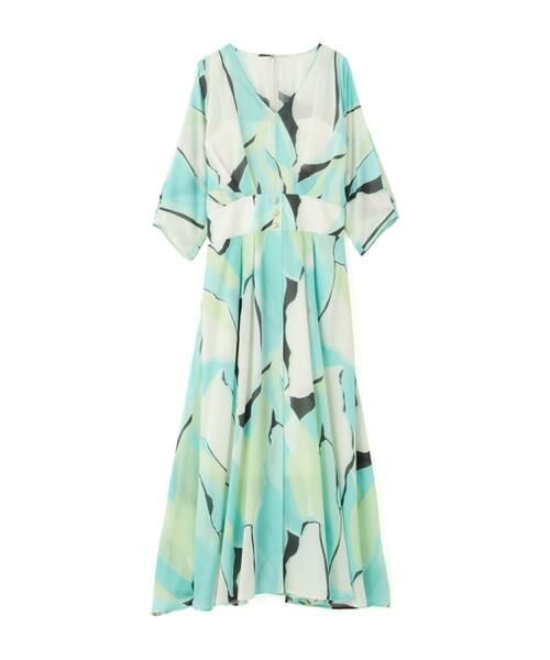 PINKY & DIANNE / ピンキーアンドダイアン ミニ丈・ひざ丈ワンピース | ◆マルチカラープリントワンピース | 詳細15