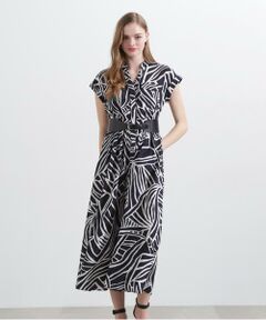 PINKY & DIANNE / ピンキーアンドダイアン ミニ丈・ひざ丈ワンピース | ◆アニマルプリントワンピース