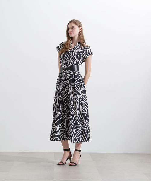 PINKY & DIANNE / ピンキーアンドダイアン ミニ丈・ひざ丈ワンピース | ◆アニマルプリントワンピース | 詳細3