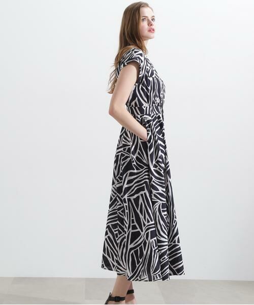 PINKY & DIANNE / ピンキーアンドダイアン ミニ丈・ひざ丈ワンピース | ◆アニマルプリントワンピース | 詳細5