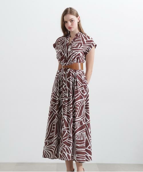 PINKY & DIANNE / ピンキーアンドダイアン ミニ丈・ひざ丈ワンピース | ◆アニマルプリントワンピース | 詳細15