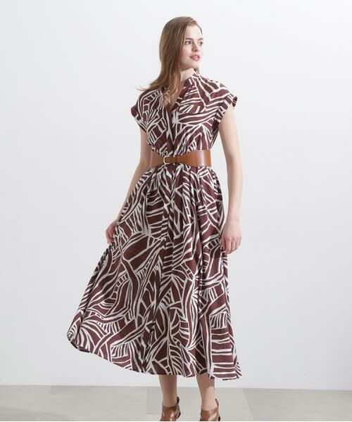 PINKY & DIANNE / ピンキーアンドダイアン ミニ丈・ひざ丈ワンピース | ◆アニマルプリントワンピース | 詳細16