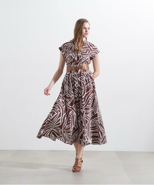 PINKY & DIANNE / ピンキーアンドダイアン ミニ丈・ひざ丈ワンピース | ◆アニマルプリントワンピース | 詳細17