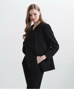 PINKY & DIANNE / ピンキーアンドダイアン テーラードジャケット | ◆シャーリングスリーブジャケット