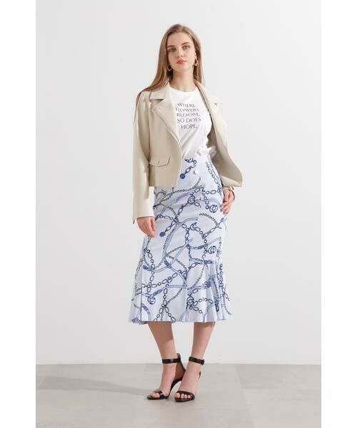 PINKY & DIANNE / ピンキーアンドダイアン カットソー | ◆Ｗｈｅｒｅ　ｆｌｏｗｅｒｓ　ｂｌｏｏｍ　Ｔシャツ | 詳細5