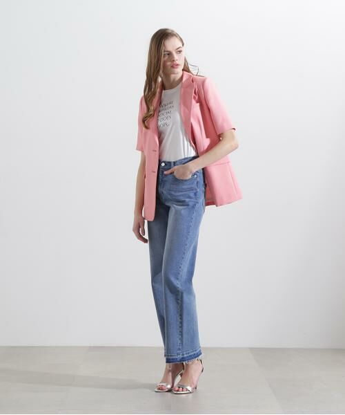 PINKY & DIANNE / ピンキーアンドダイアン カットソー | ◆Ｗｈｅｒｅ　ｆｌｏｗｅｒｓ　ｂｌｏｏｍ　Ｔシャツ | 詳細7