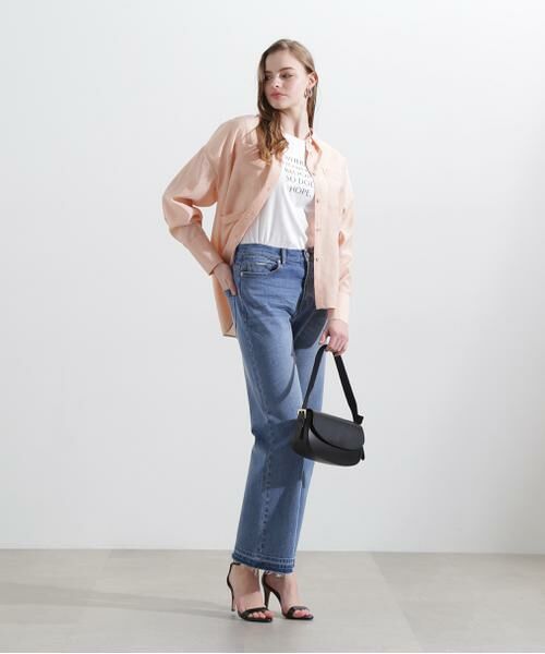 PINKY & DIANNE / ピンキーアンドダイアン カットソー | ◆Ｗｈｅｒｅ　ｆｌｏｗｅｒｓ　ｂｌｏｏｍ　Ｔシャツ | 詳細8