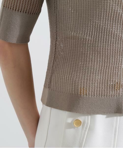 PINKY & DIANNE / ピンキーアンドダイアン ニット・セーター | ◆シアーコンビカーディガン | 詳細15