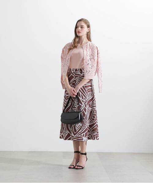 PINKY & DIANNE / ピンキーアンドダイアン カーディガン・ボレロ | ◆レースコンビカーディガン | 詳細5