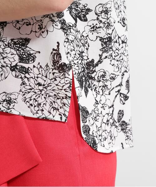 PINKY & DIANNE / ピンキーアンドダイアン シャツ・ブラウス | ◆フラワープリントバックリボンブラウス | 詳細10