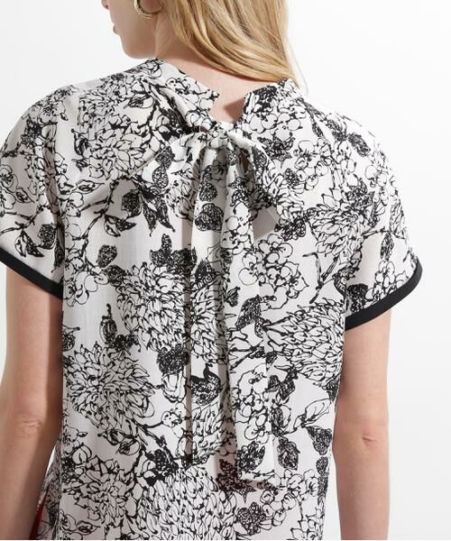 PINKY & DIANNE / ピンキーアンドダイアン シャツ・ブラウス | ◆フラワープリントバックリボンブラウス | 詳細11