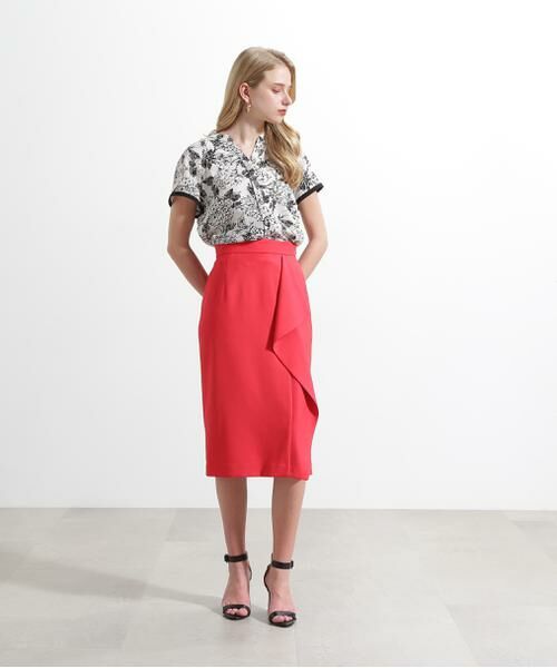 PINKY & DIANNE / ピンキーアンドダイアン シャツ・ブラウス | ◆フラワープリントバックリボンブラウス | 詳細4