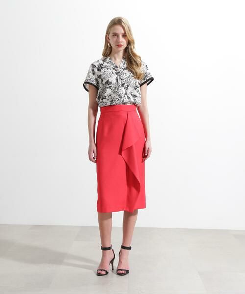 PINKY & DIANNE / ピンキーアンドダイアン シャツ・ブラウス | ◆フラワープリントバックリボンブラウス | 詳細5