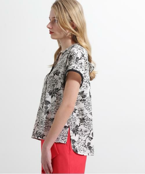 PINKY & DIANNE / ピンキーアンドダイアン シャツ・ブラウス | ◆フラワープリントバックリボンブラウス | 詳細6