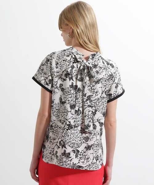 PINKY & DIANNE / ピンキーアンドダイアン シャツ・ブラウス | ◆フラワープリントバックリボンブラウス | 詳細7