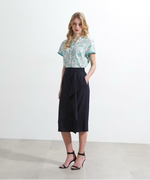 PINKY & DIANNE / ピンキーアンドダイアン シャツ・ブラウス | ◆フラワープリントバックリボンブラウス | 詳細15