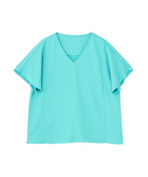 PINKY & DIANNE / ピンキーアンドダイアン シャツ・ブラウス | ◆Vネックサテンプルオーバー | 詳細1