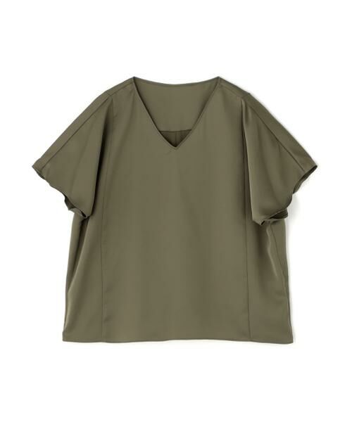 PINKY & DIANNE / ピンキーアンドダイアン シャツ・ブラウス | ◆Vネックサテンプルオーバー | 詳細6