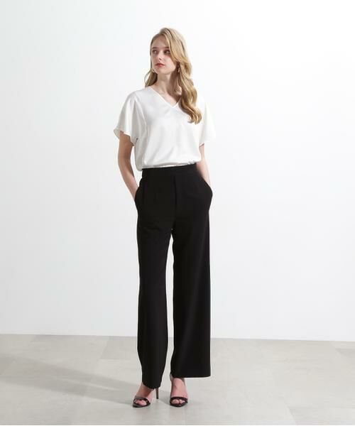 PINKY & DIANNE / ピンキーアンドダイアン シャツ・ブラウス | ◆Vネックサテンプルオーバー | 詳細16